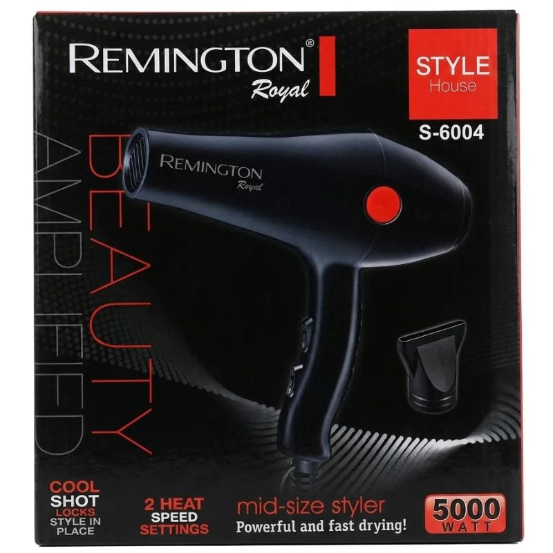 Remington Royal Style House Hair Dryer  | Model S-6004 | Fast Drying | Cool Shot Function | 5000W
