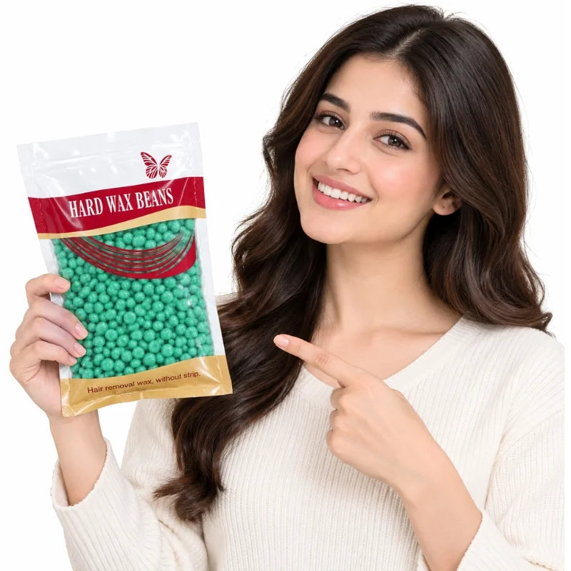 Hard Wax Beans  | Painless Hair Removal Wax Beads for Body & Facial Hair | Random flavour | 100g